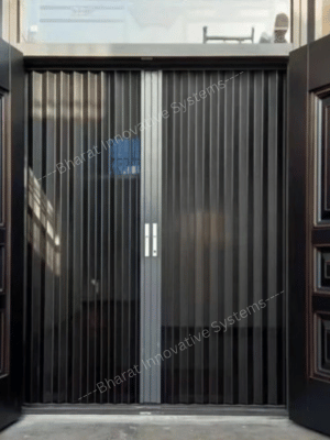 aluminium sliding door with mosquito net